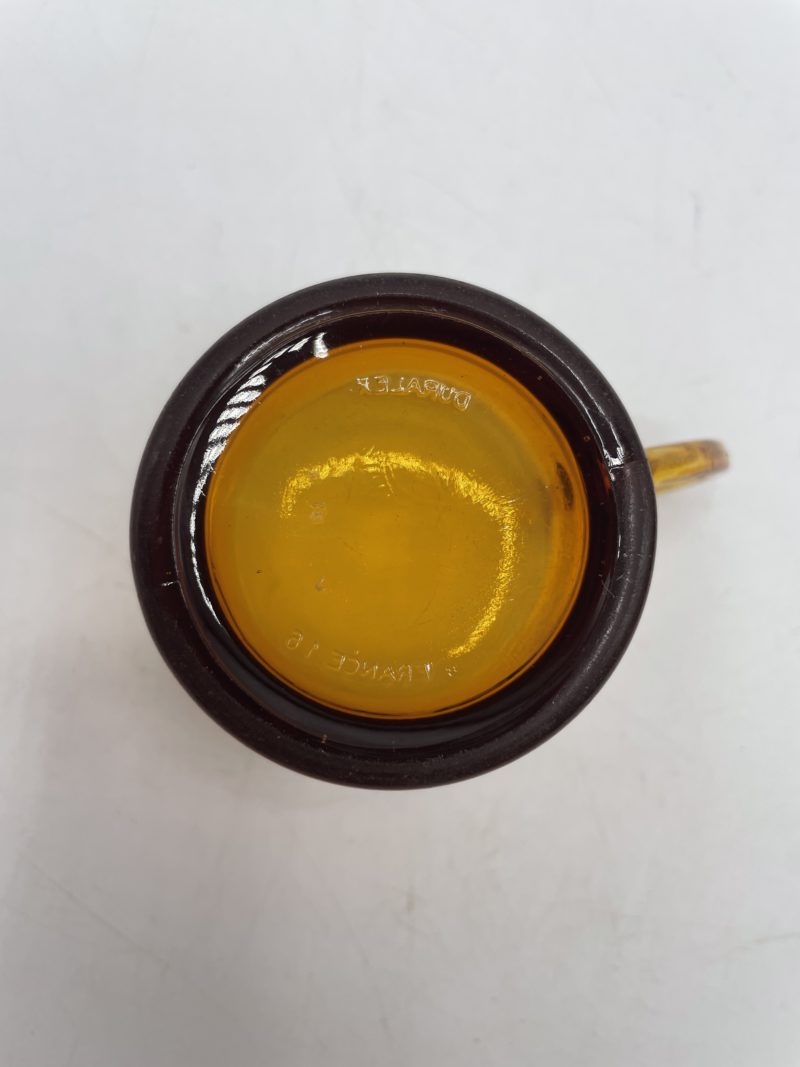 Lot 4 tasses à café vintage Duralex verre ambre – Image 8
