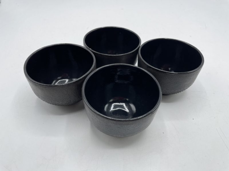Lot de 4 verres à thé en fonte esprit zen – Image 5