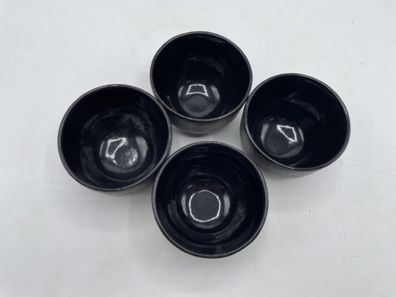Lot de 4 verres à thé en fonte esprit zen – Image 4