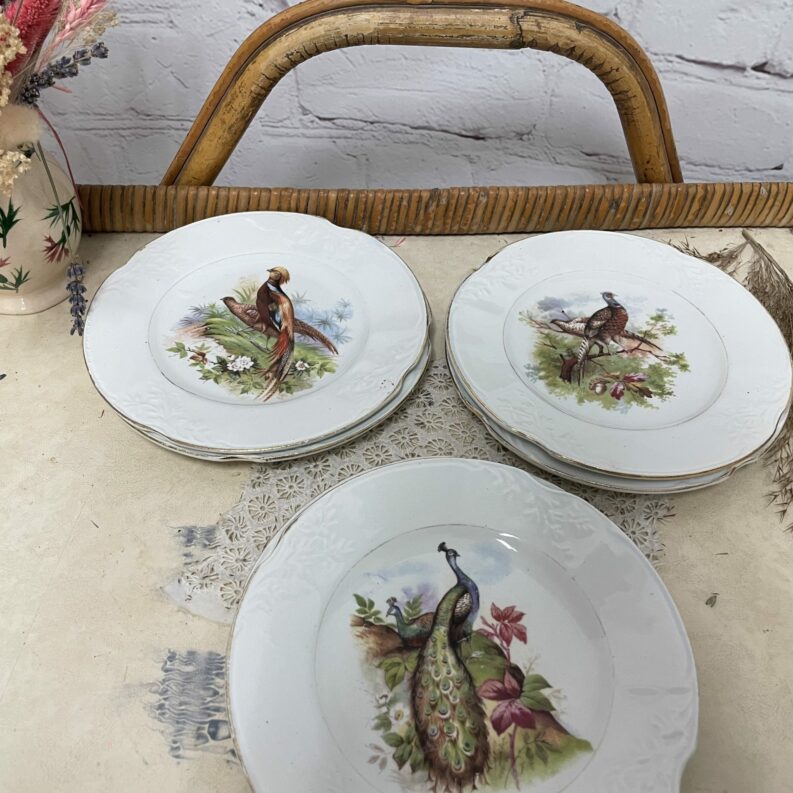 6 petites assietes mouin des loups hamage orchie motif oiseaux (18)