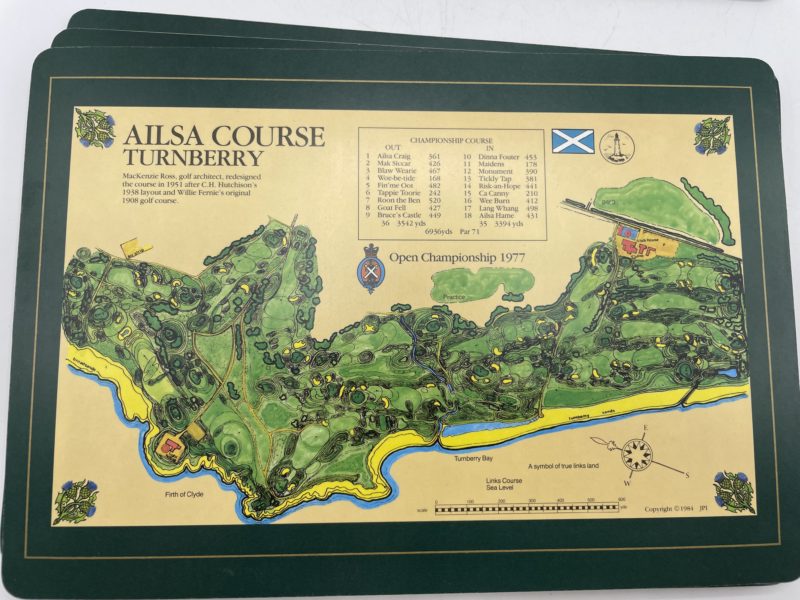 Lot de 6 sets de table The Scottish collection Golf Club Interchasse – Image 5