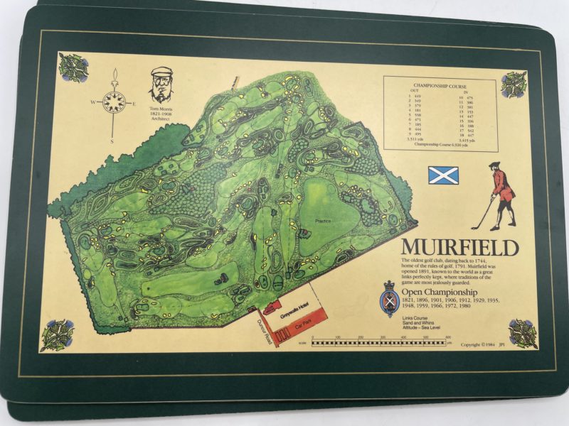 Lot de 6 sets de table The Scottish collection Golf Club Interchasse – Image 7