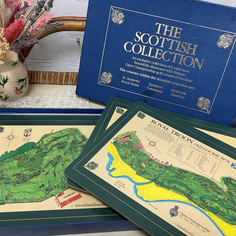 Lot de 6 sets de table The Scottish collection Golf Club Interchasse