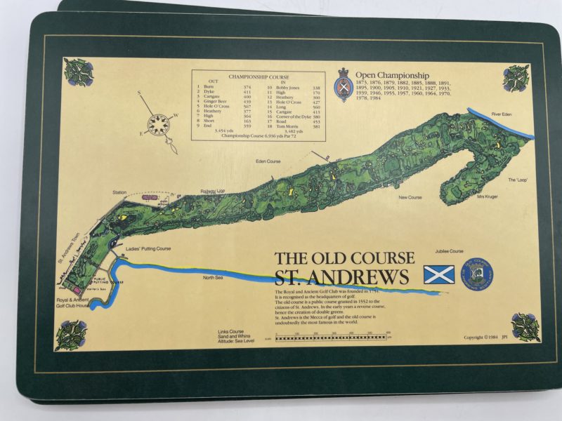 Lot de 6 sets de table The Scottish collection Golf Club Interchasse – Image 8
