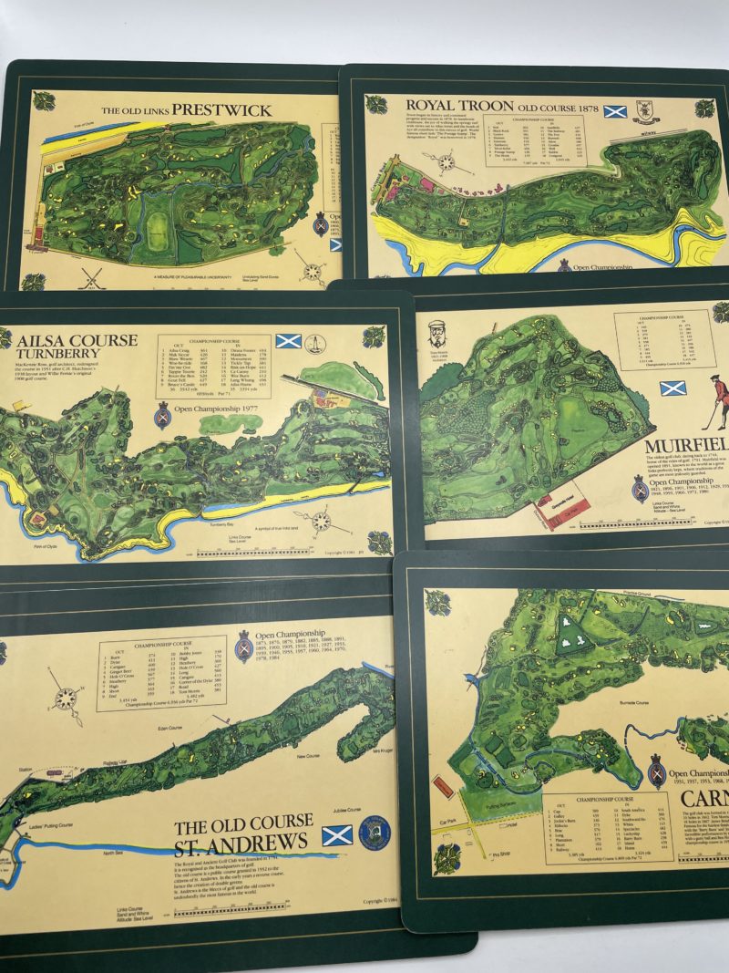 Lot de 6 sets de table The Scottish collection Golf Club Interchasse – Image 4