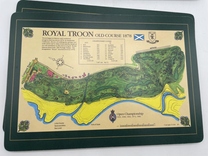 Lot de 6 sets de table The Scottish collection Golf Club Interchasse – Image 6