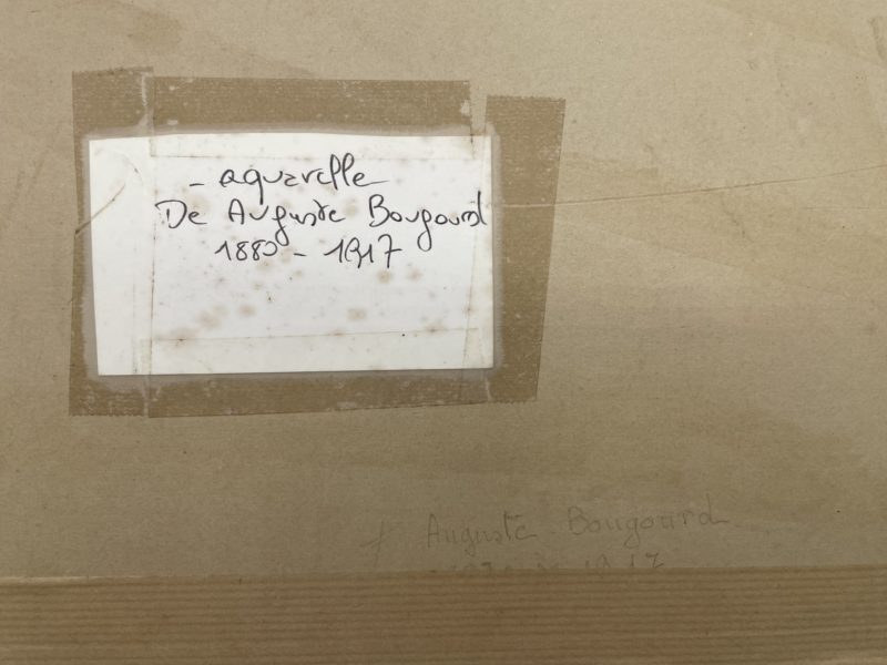 Grande aquarelle Auguste Bougourd – Image 5
