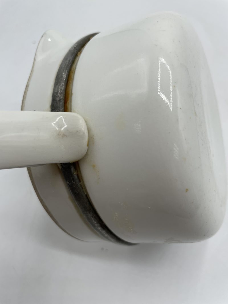 Petite casserole poêlon en porcelaine blanche aluminite Frugier Limoges – Image 6