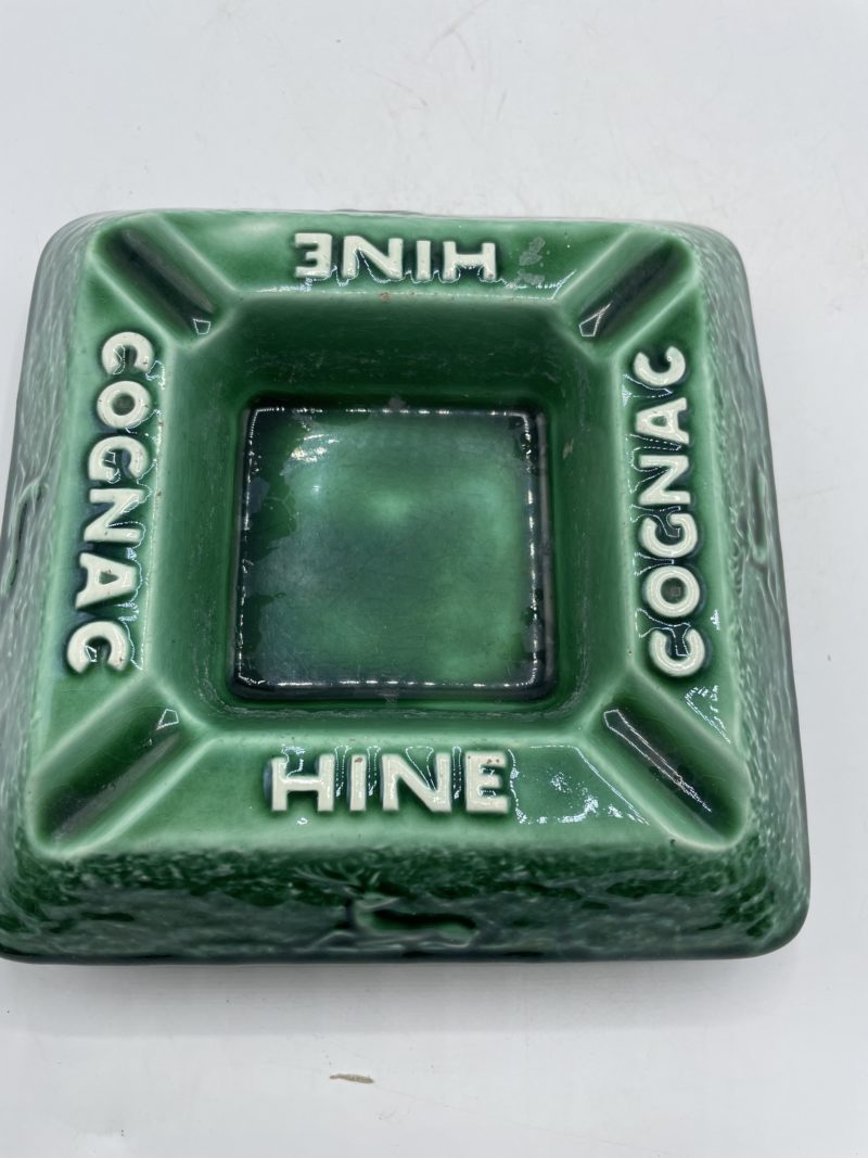 Ancien cendrier de comptoir céramique Sarreguemines Cognac Hine – Image 5