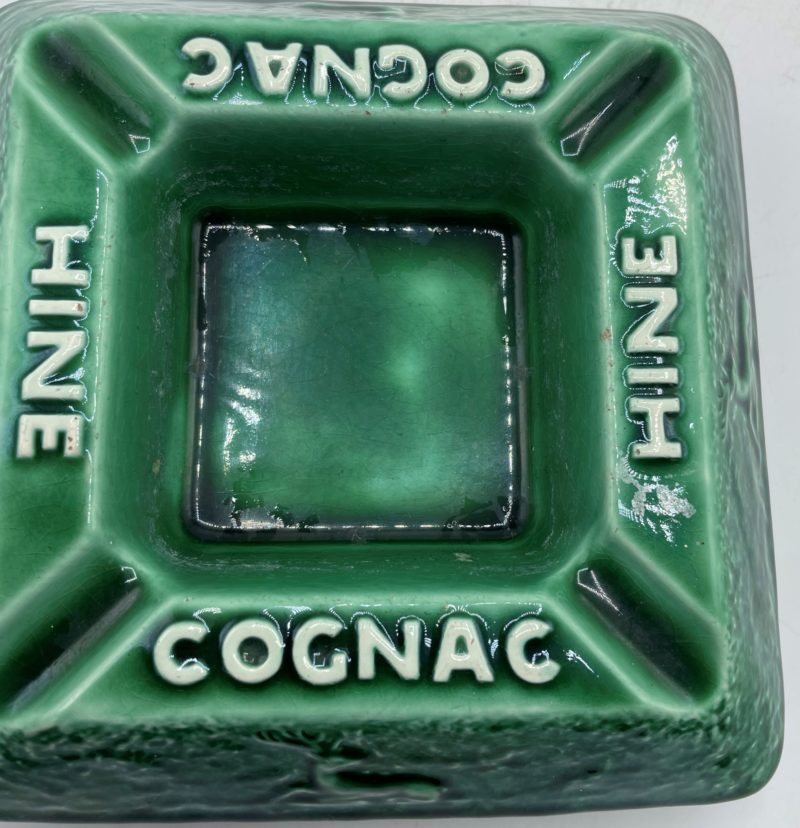 Ancien cendrier de comptoir céramique Sarreguemines Cognac Hine – Image 6