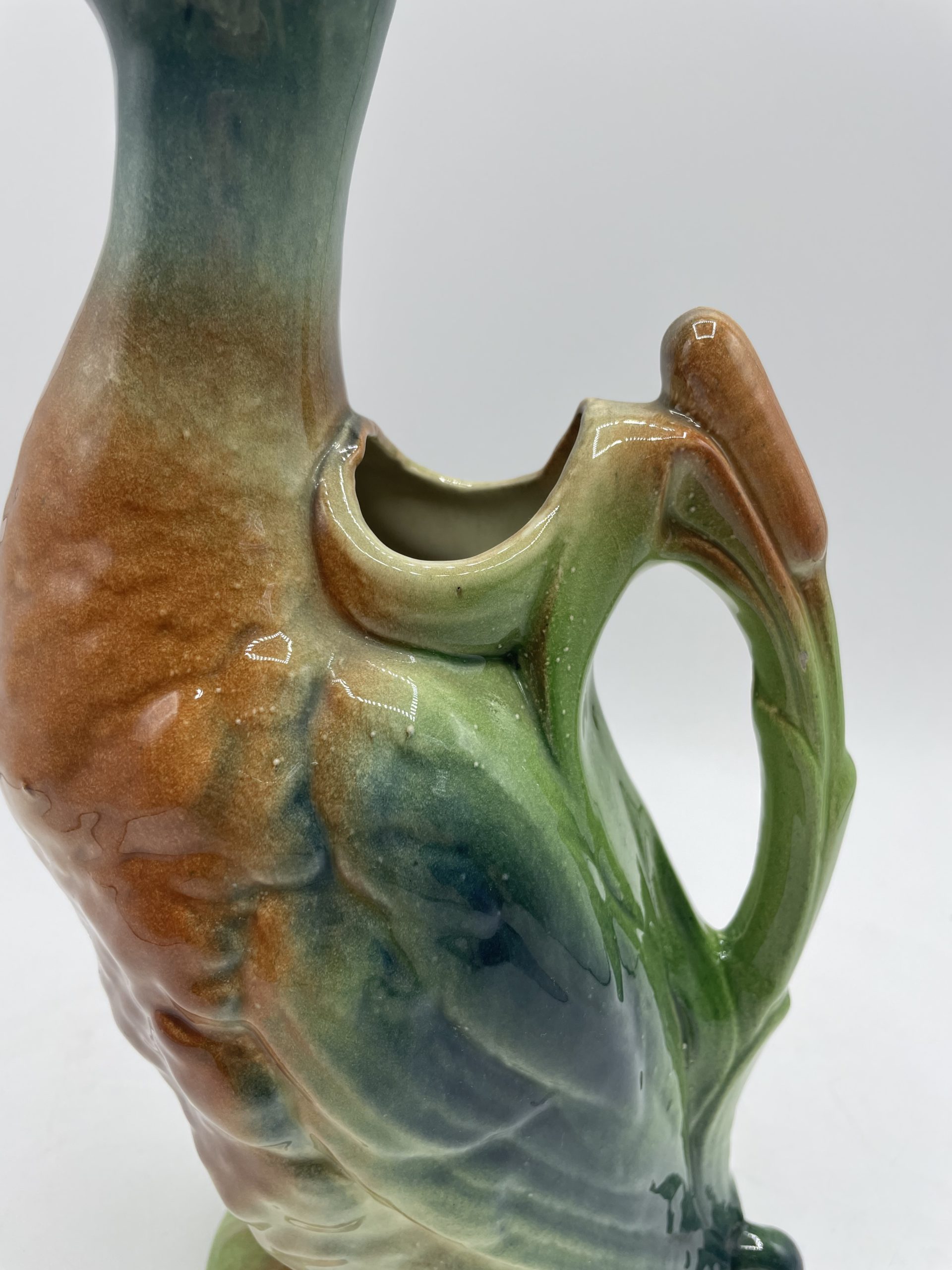 Pichet cruche barbotine canard vintage – Image 12