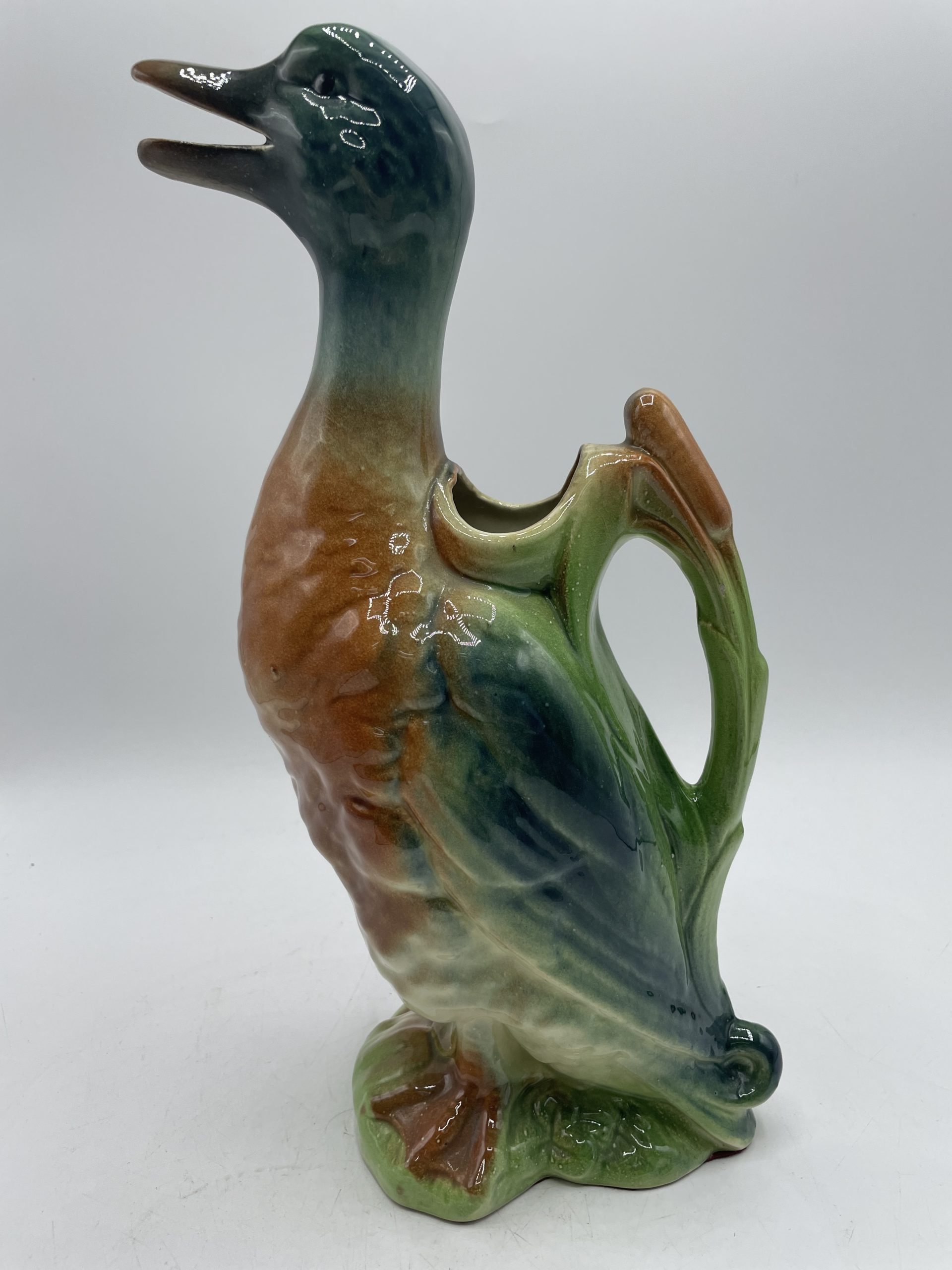 Pichet cruche barbotine canard vintage – Image 8