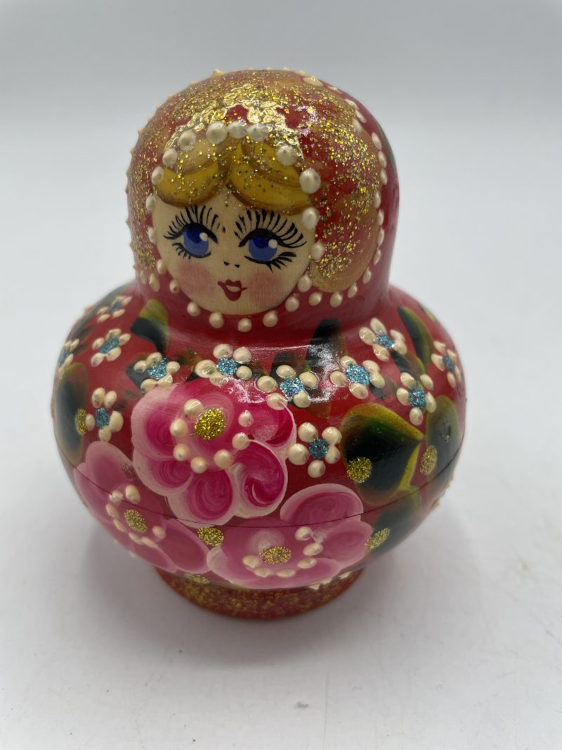 Duo  matriochkas poupées russes en bois – Image 4