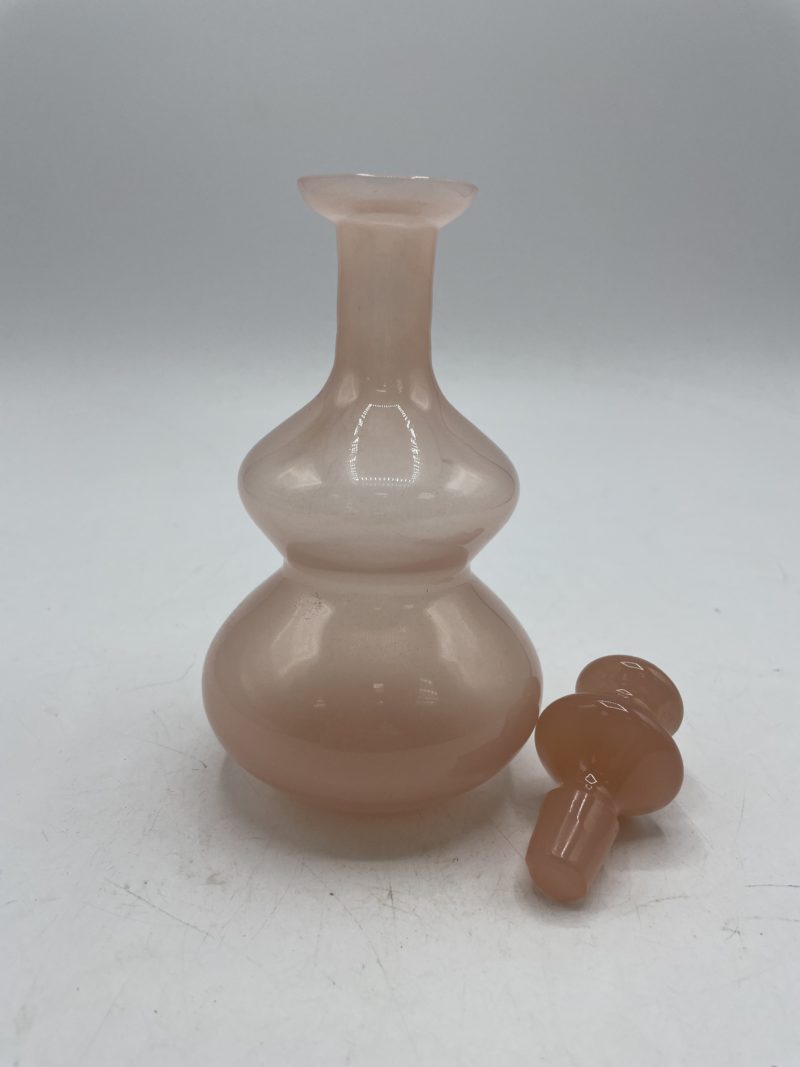 Flacon vintage opaline rose poudré – Image 4