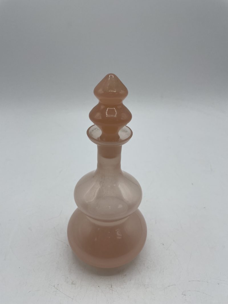 Flacon vintage opaline rose poudré – Image 3