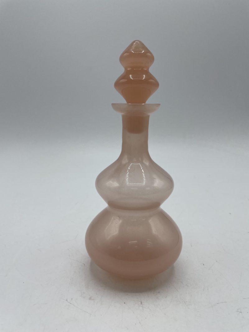 Flacon vintage opaline rose poudré – Image 2