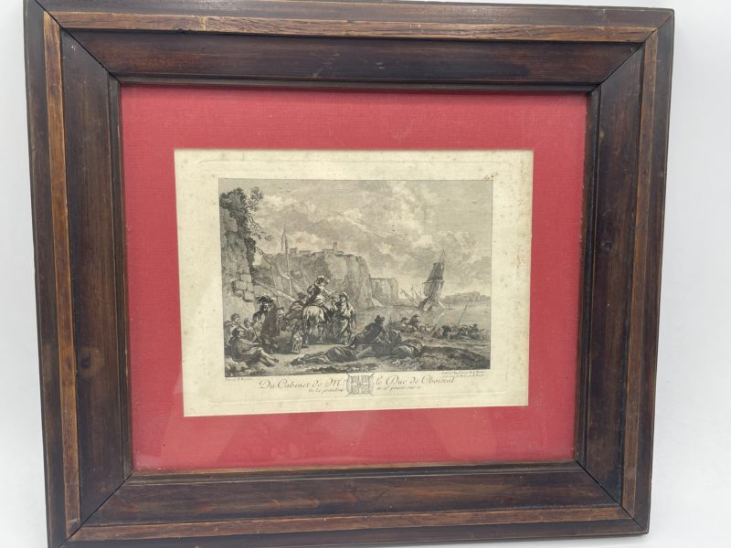 Gravure à l'eau forte et burin du Cabinet de Mr le Duc de Choiseul – Image 2