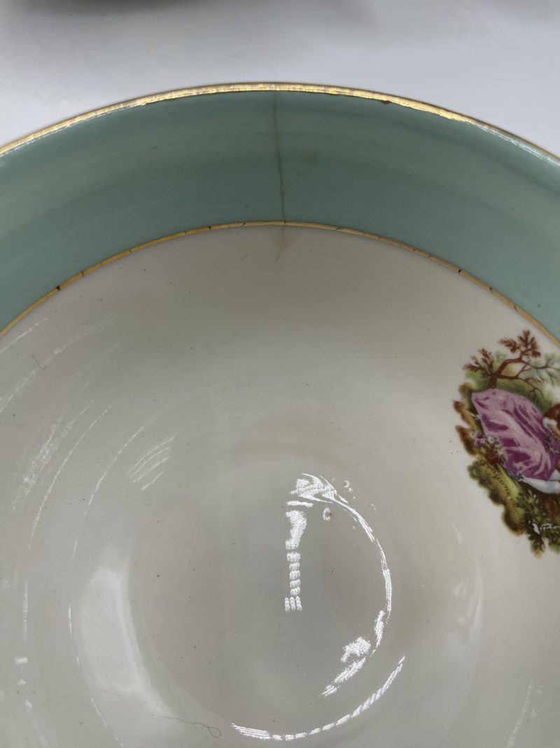 Lot de 4 tasses à thé et soucoupes Saint Amand menthe – Image 7