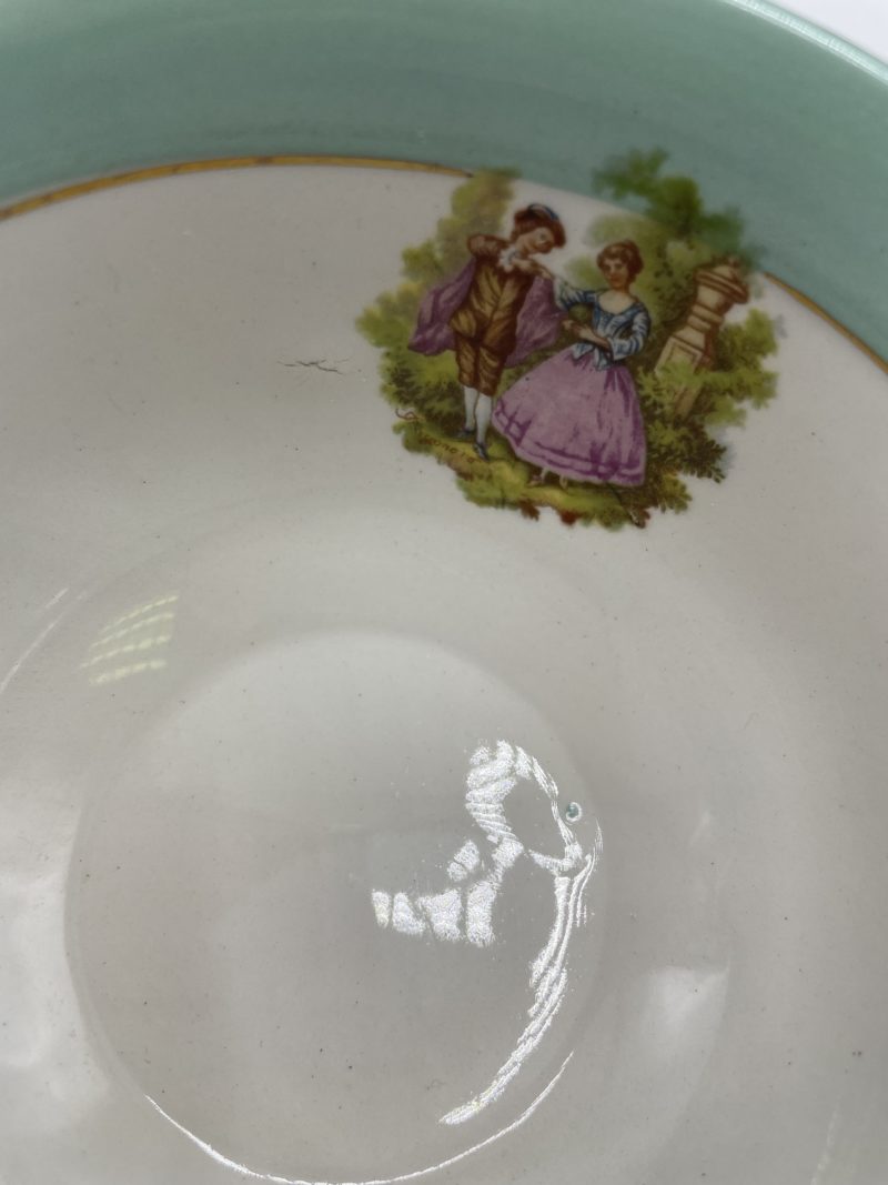 Lot de 4 tasses à thé et soucoupes Saint Amand menthe – Image 8