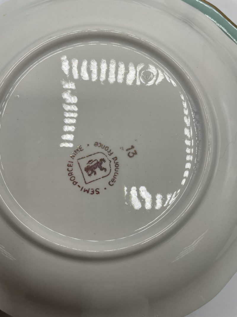 Lot de 4 tasses à thé et soucoupes Saint Amand menthe – Image 9