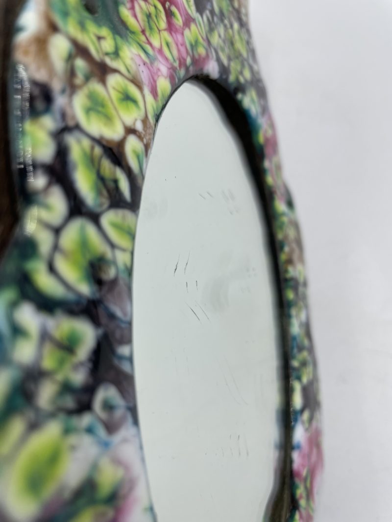 Miroir fixation murale panneau bois et plaque émail – Image 6