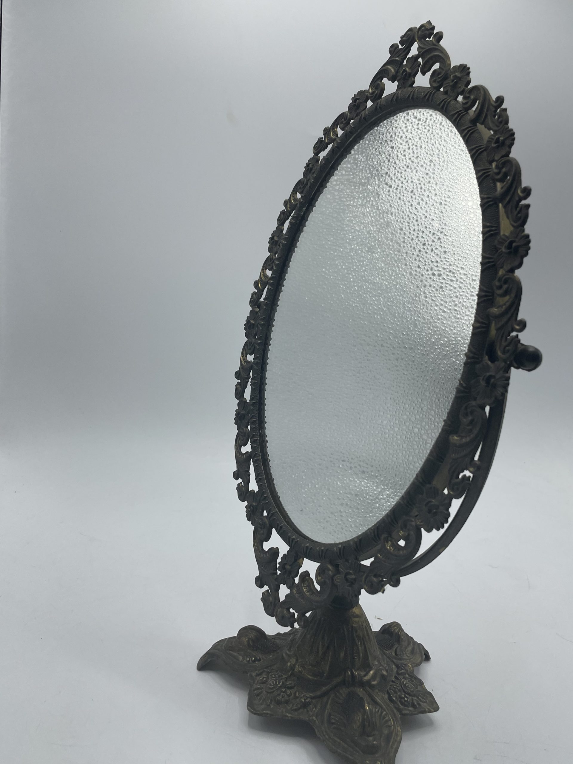 Miroir rétroviseur laiton 1960s