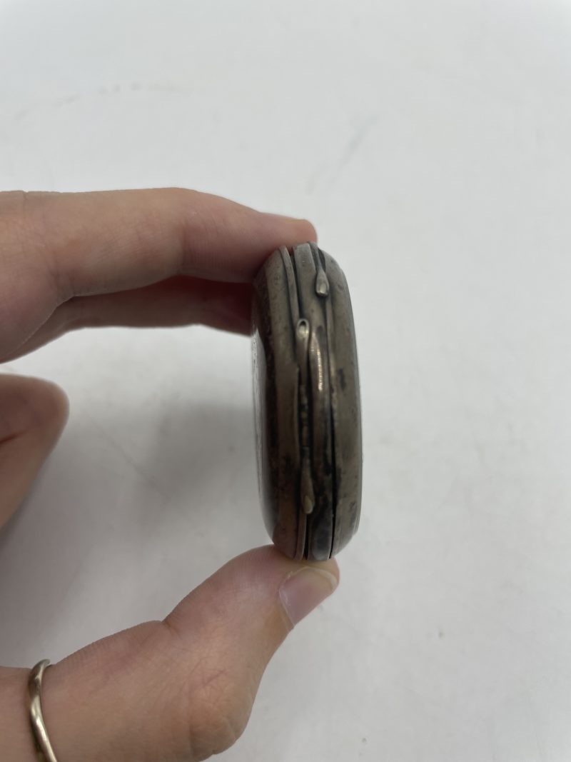 Ancienne montre à gousset en argent fin – Image 7