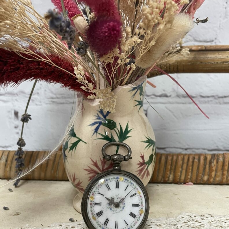 Ancienne montre à gousset en argent fin