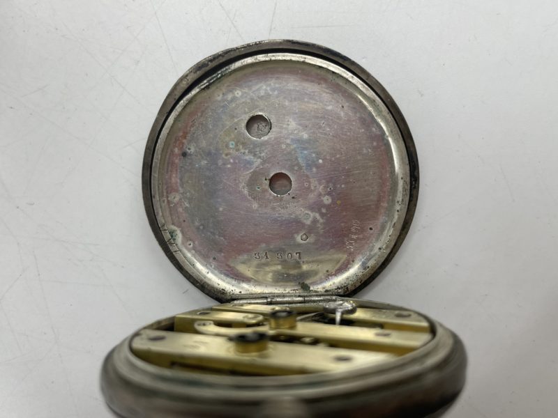 Ancienne montre à gousset en argent fin – Image 10