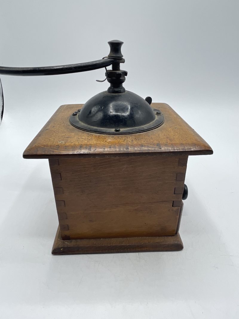 Ancien moulin à café en bois Mouvement Acier Forgé Le Vainqueur – Image 3