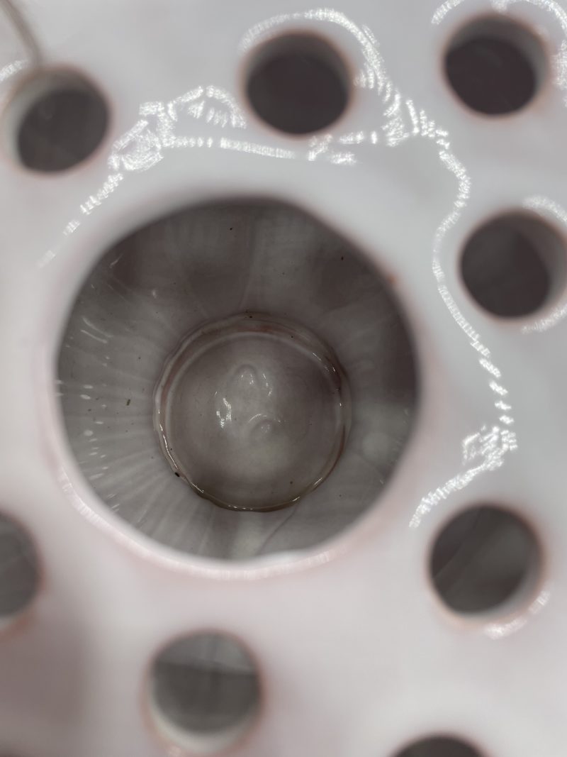 Vase pique  fleur faïence Moustiers Ateliers des Fontaines – Image 11