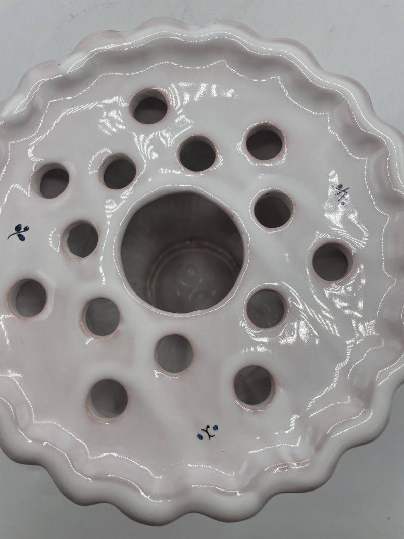 Vase pique  fleur faïence Moustiers Ateliers des Fontaines – Image 12