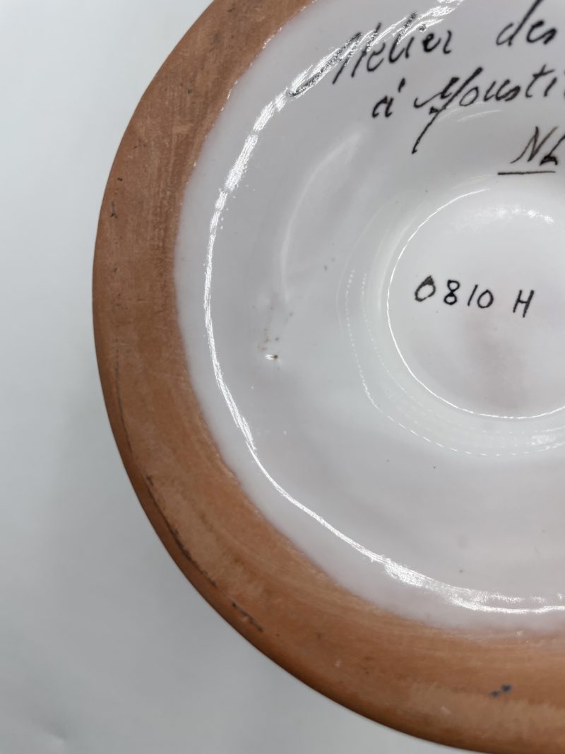 Vase pique  fleur faïence Moustiers Ateliers des Fontaines – Image 15