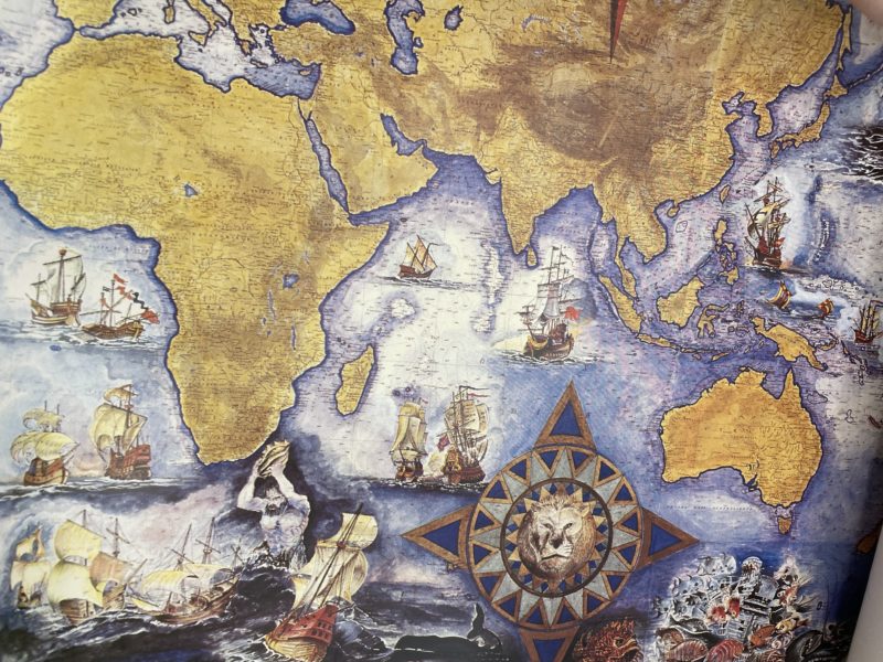 Reproductions planisphère terrestre décoré par Robert Chauvelot – Image 4