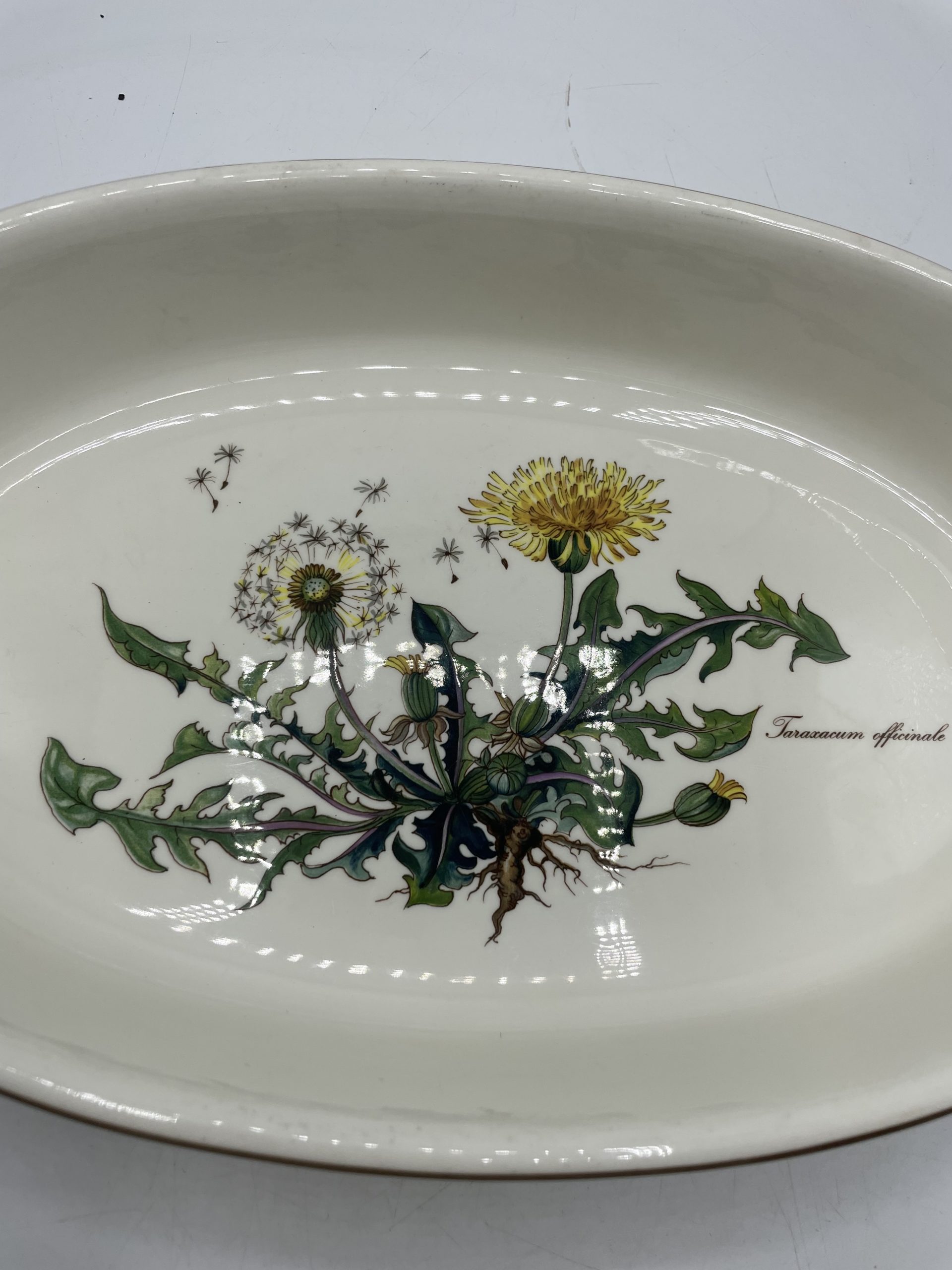 Plat à gratin ovale porcelaine à feu vintage Villeroy & Boch Botanica -  Ressourcerie Histoires Sans Fin