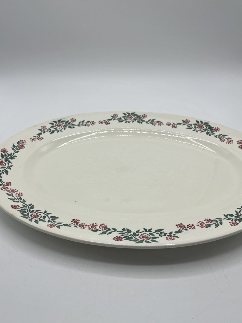 plat service faience hbcm vintage