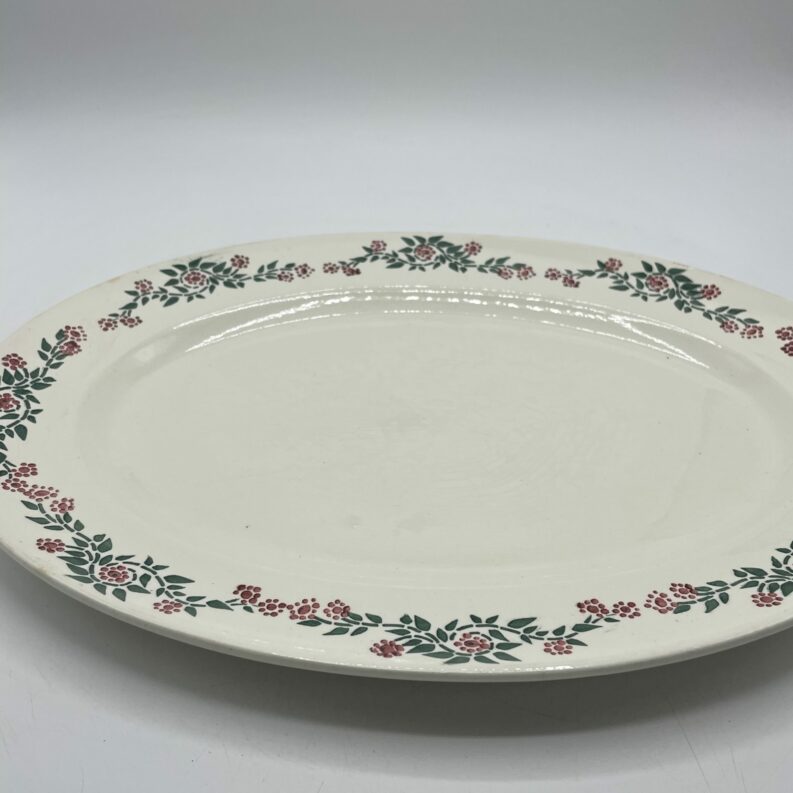 plat service faience hbcm vintage