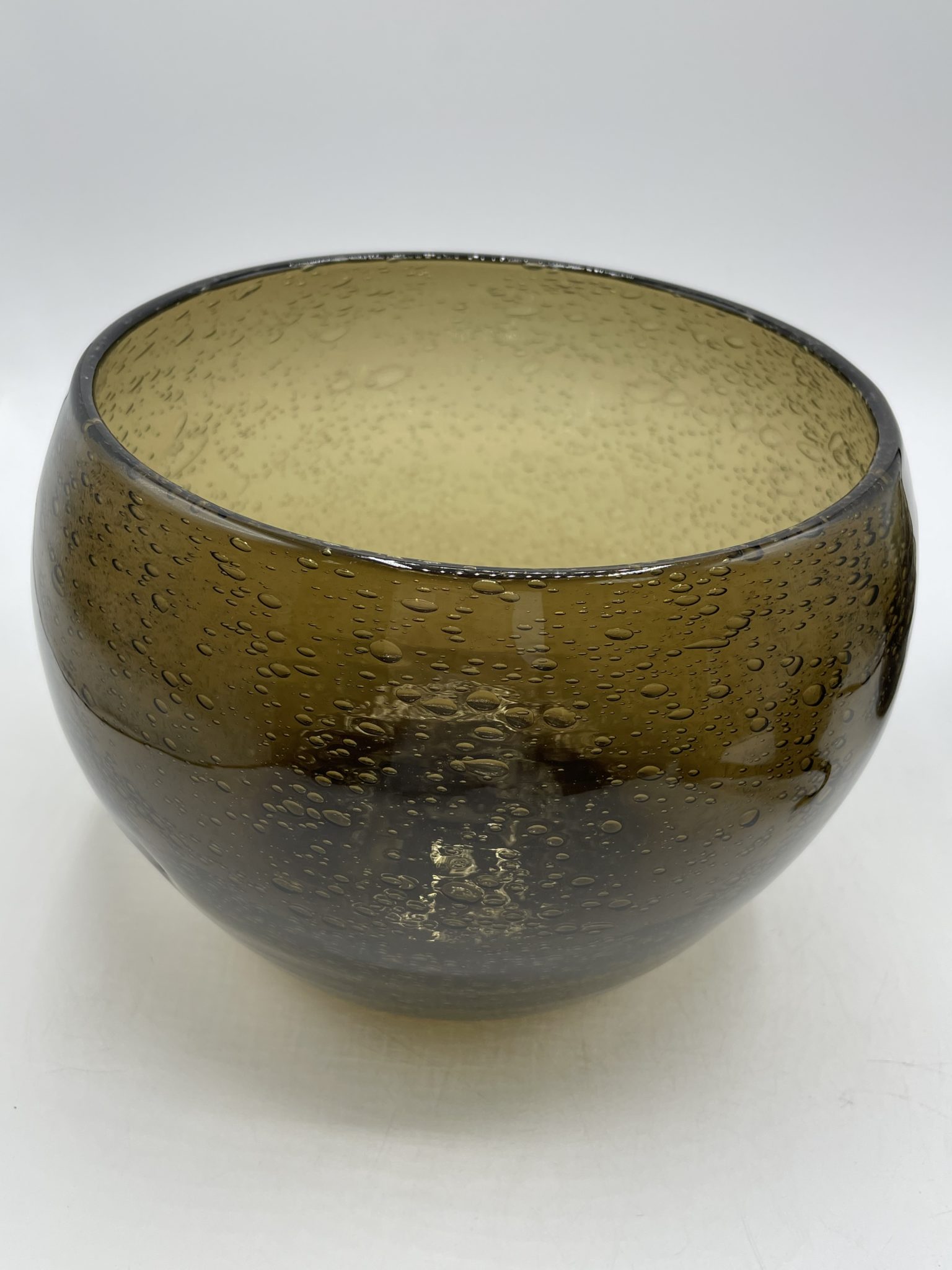 Service à Sangria Ou Punch En Verre Bullé - 22,5 Cm De Hauteur - Occasion En Bon état - Origine France
