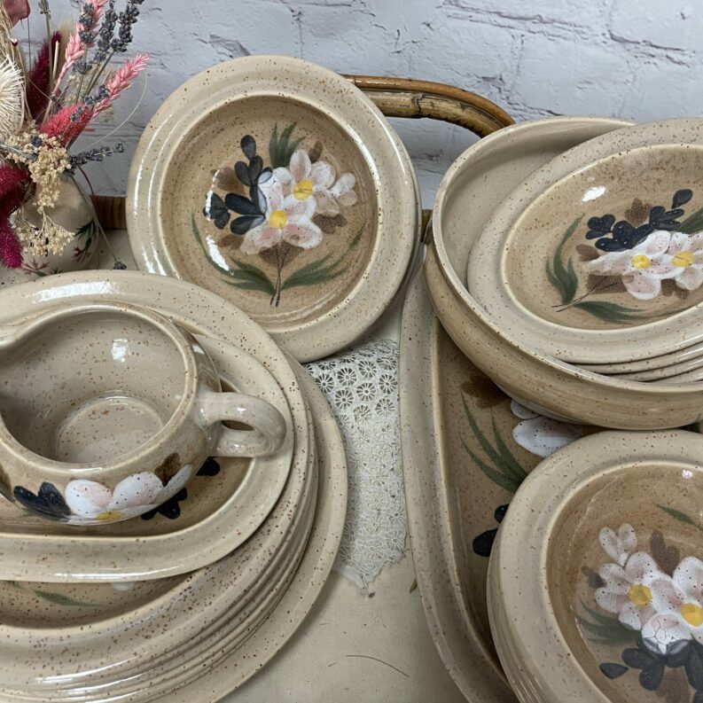 service vaisselle vintage MBFA Pornic 24 pièces