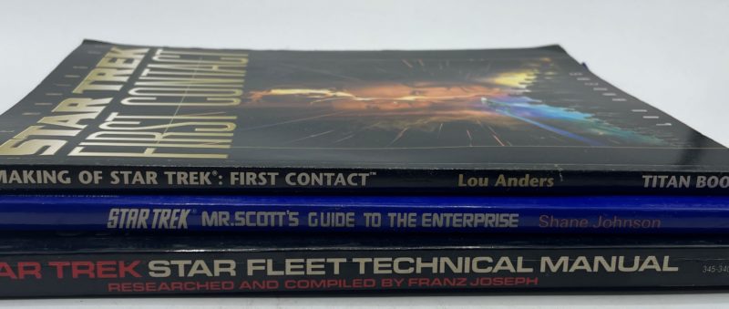 Trio livres de collection Star trek Mr Scott's guide to the Enterprise / The Making Of Star Trek Fist Contact / Star Trek Star Fleet Technical Manual – Image 2