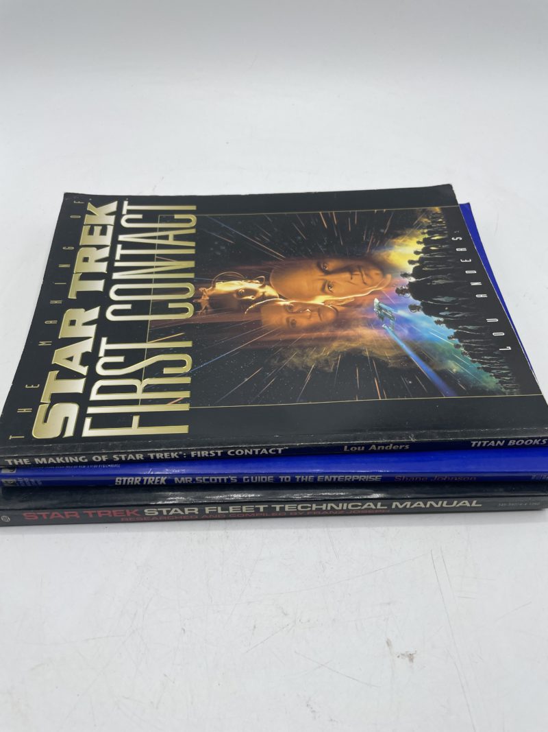 Trio livres de collection Star trek Mr Scott's guide to the Enterprise / The Making Of Star Trek Fist Contact / Star Trek Star Fleet Technical Manual – Image 4