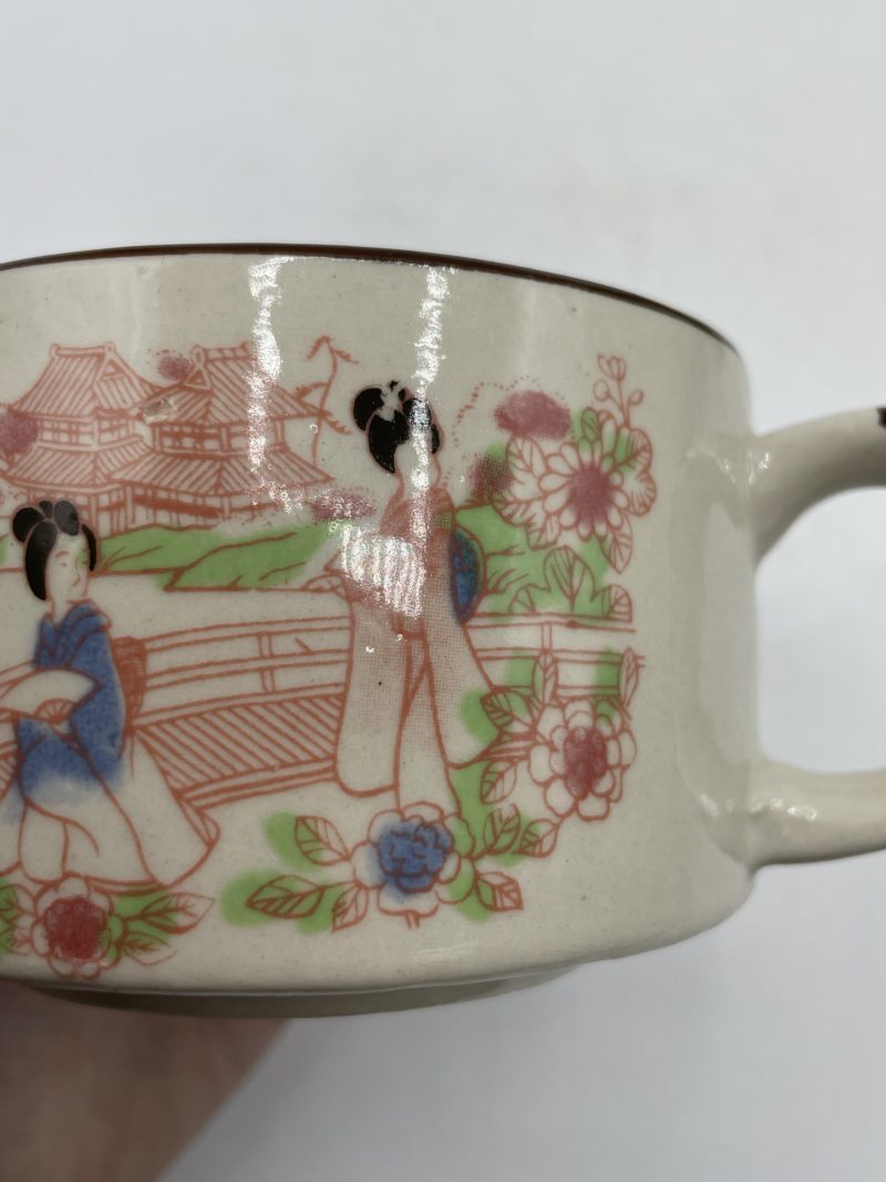 Lot 5 tasses et soucoupes Grès de Corée – Image 8