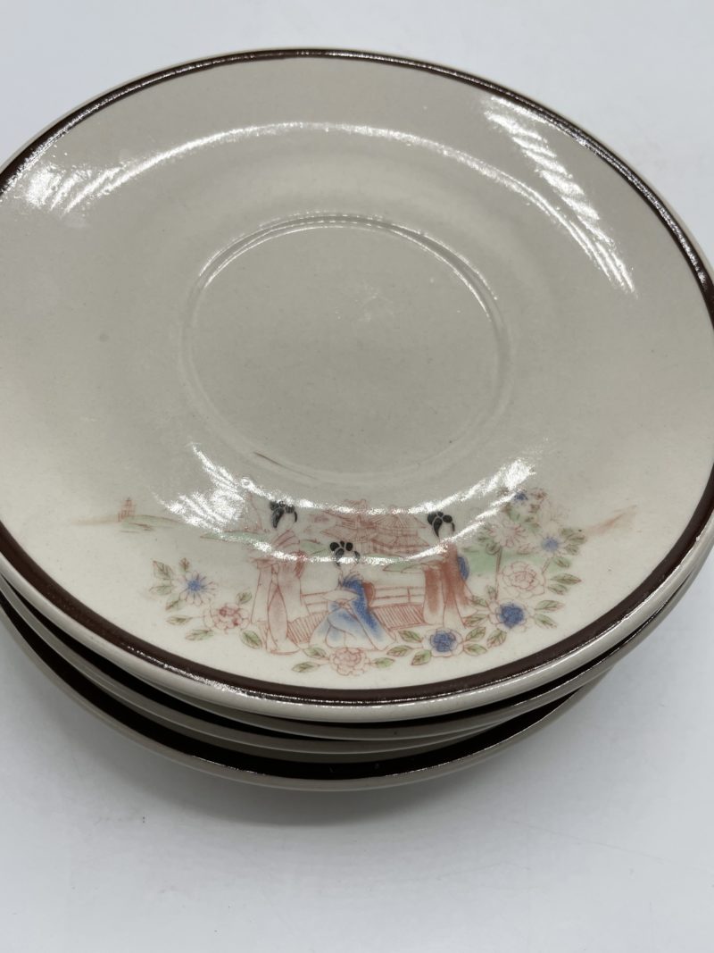 Lot 5 tasses et soucoupes Grès de Corée – Image 11