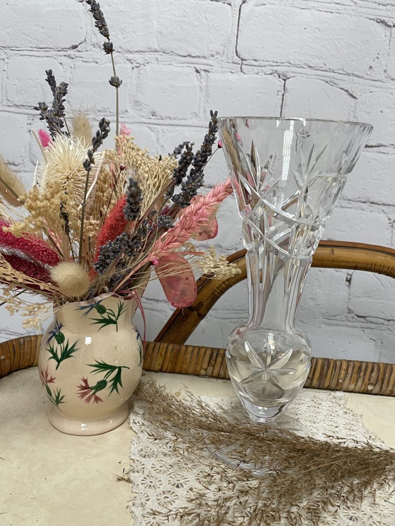 Vase tulipe cristal vintage (3)