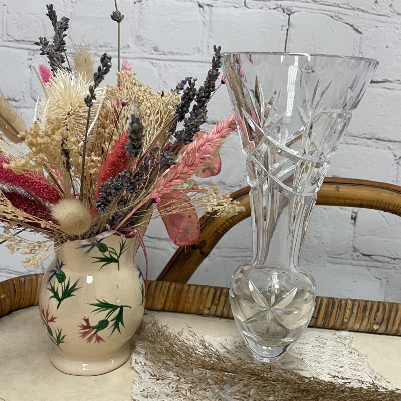 Vase tulipe cristal vintage (3)