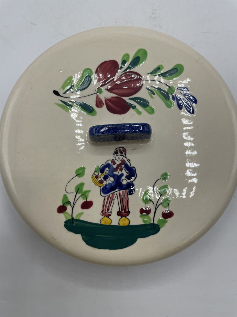 Lot assiette et cloche en céramique Honfleur – Image 3