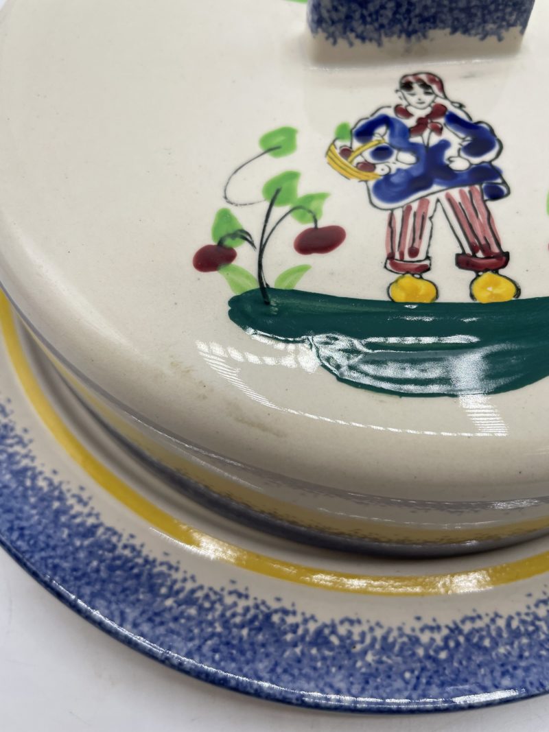 Lot assiette et cloche en céramique Honfleur – Image 7