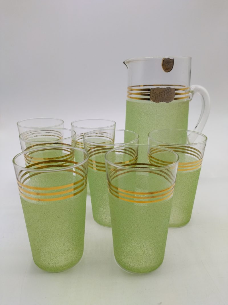 Service à orangeade granité vert pomme Cadoverre – Image 4
