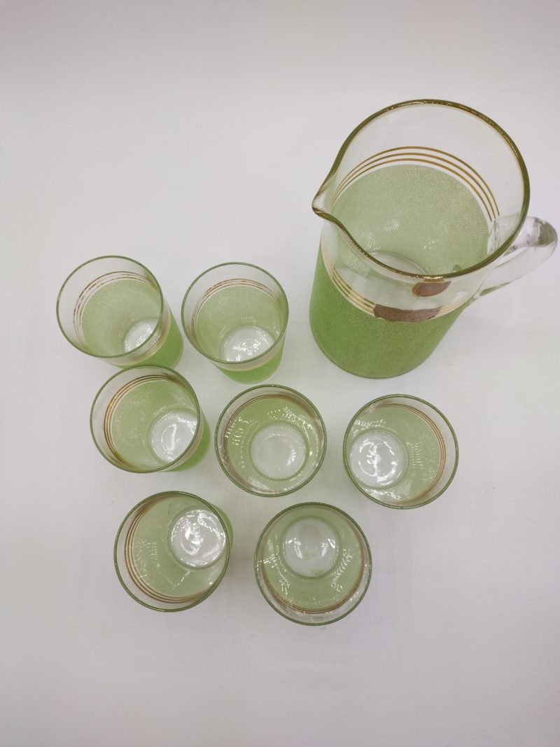Service à orangeade granité vert pomme Cadoverre – Image 5