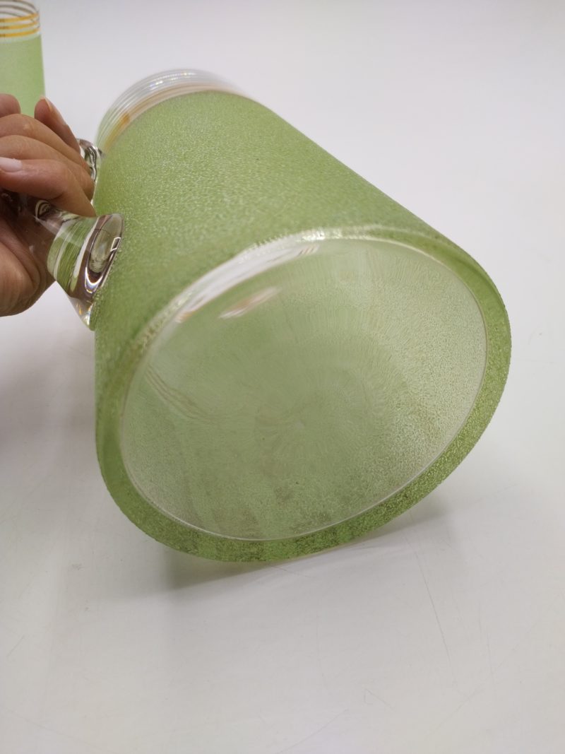 Service à orangeade granité vert pomme Cadoverre – Image 8